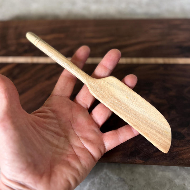Hand-Carved Fruit Wood Butter Knife
