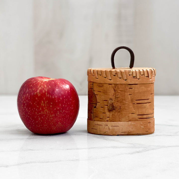 Small Oval Artisan Birchbark Box, 3 inch