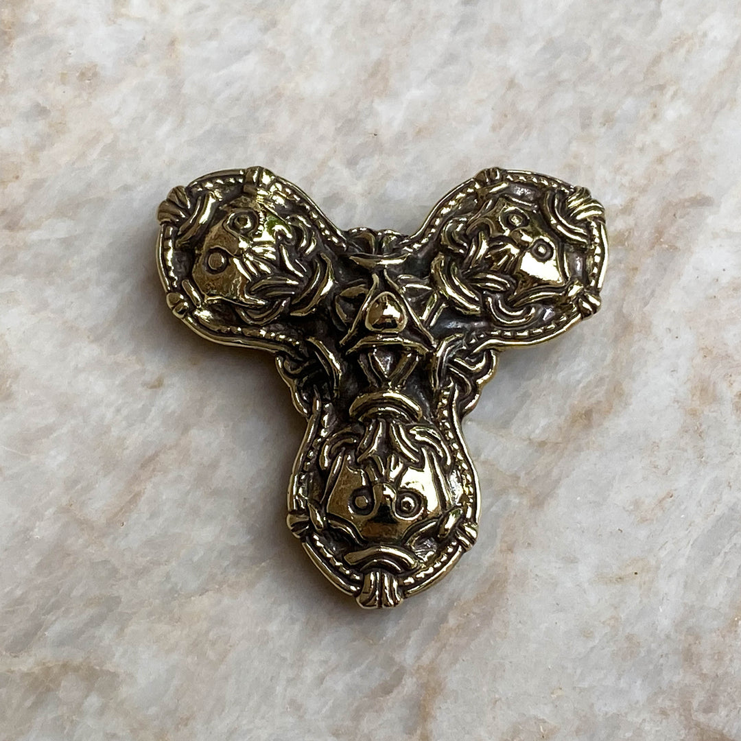 Mask Trefoil Brooch