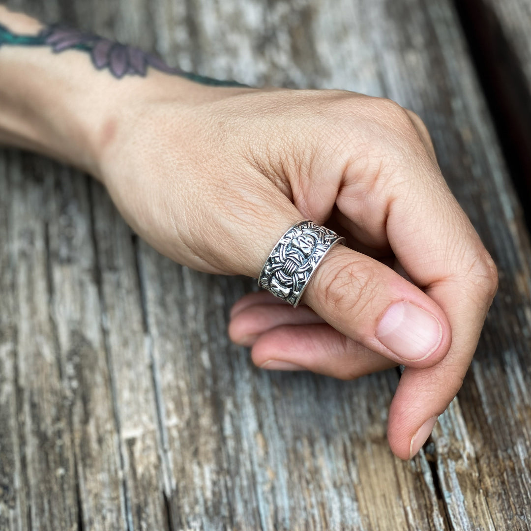 Viking Beast Head Ring