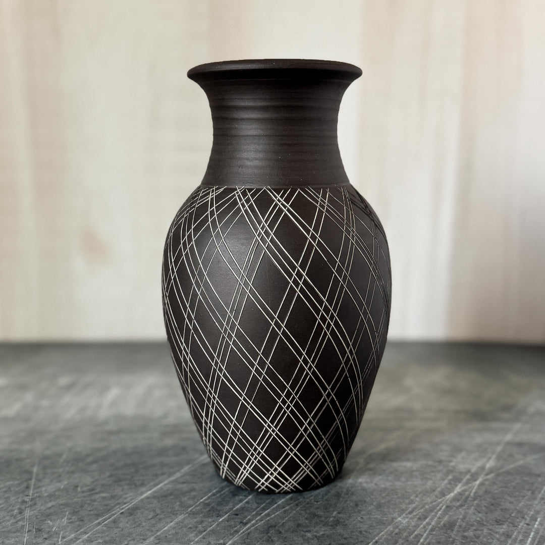 Plaid Vase, Large