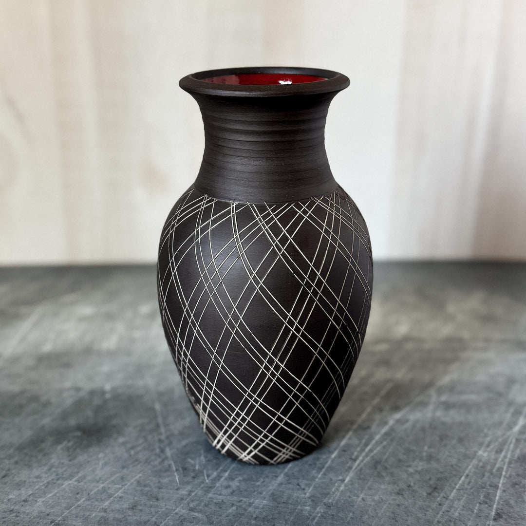 Plaid Vase, Large