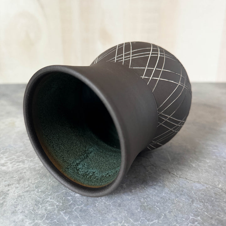 Triple Plaid Vase, Small