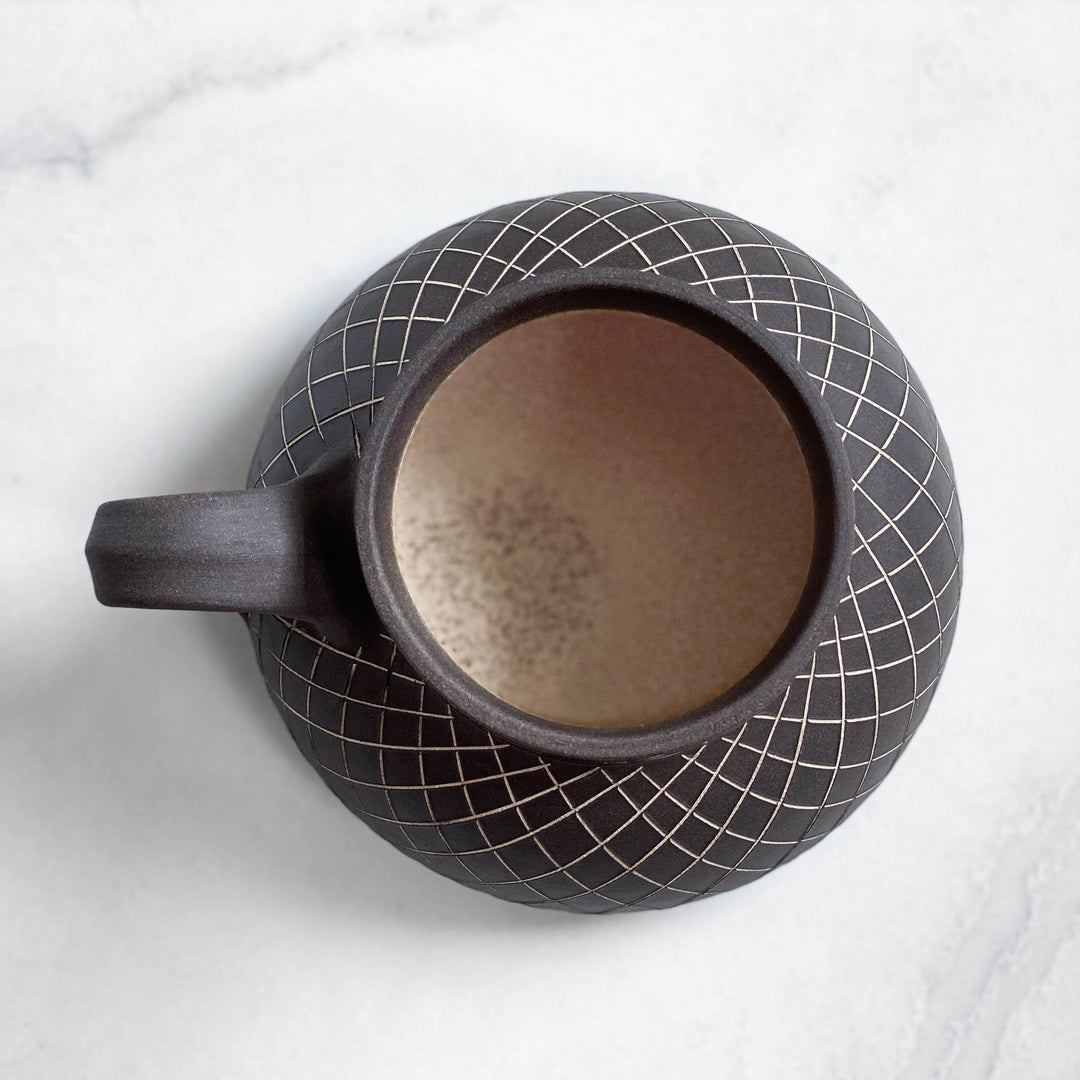 Crosshatch Big Bottom Mug