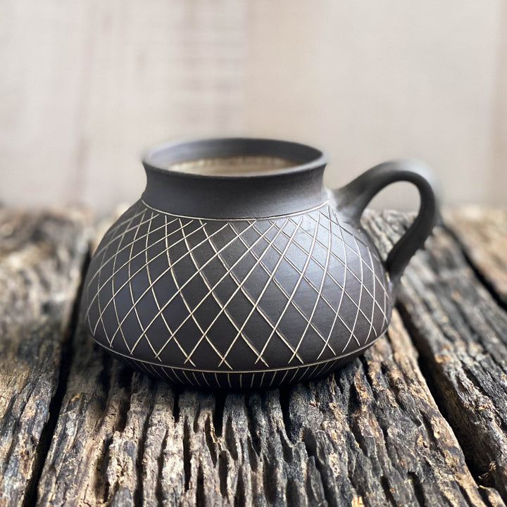 Crosshatch Big Bottom Mug