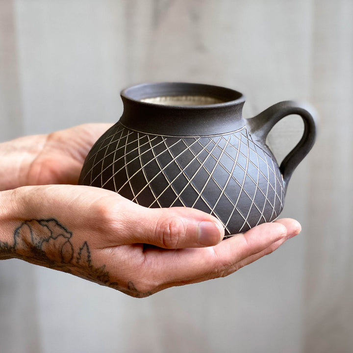 Crosshatch Big Bottom Mug