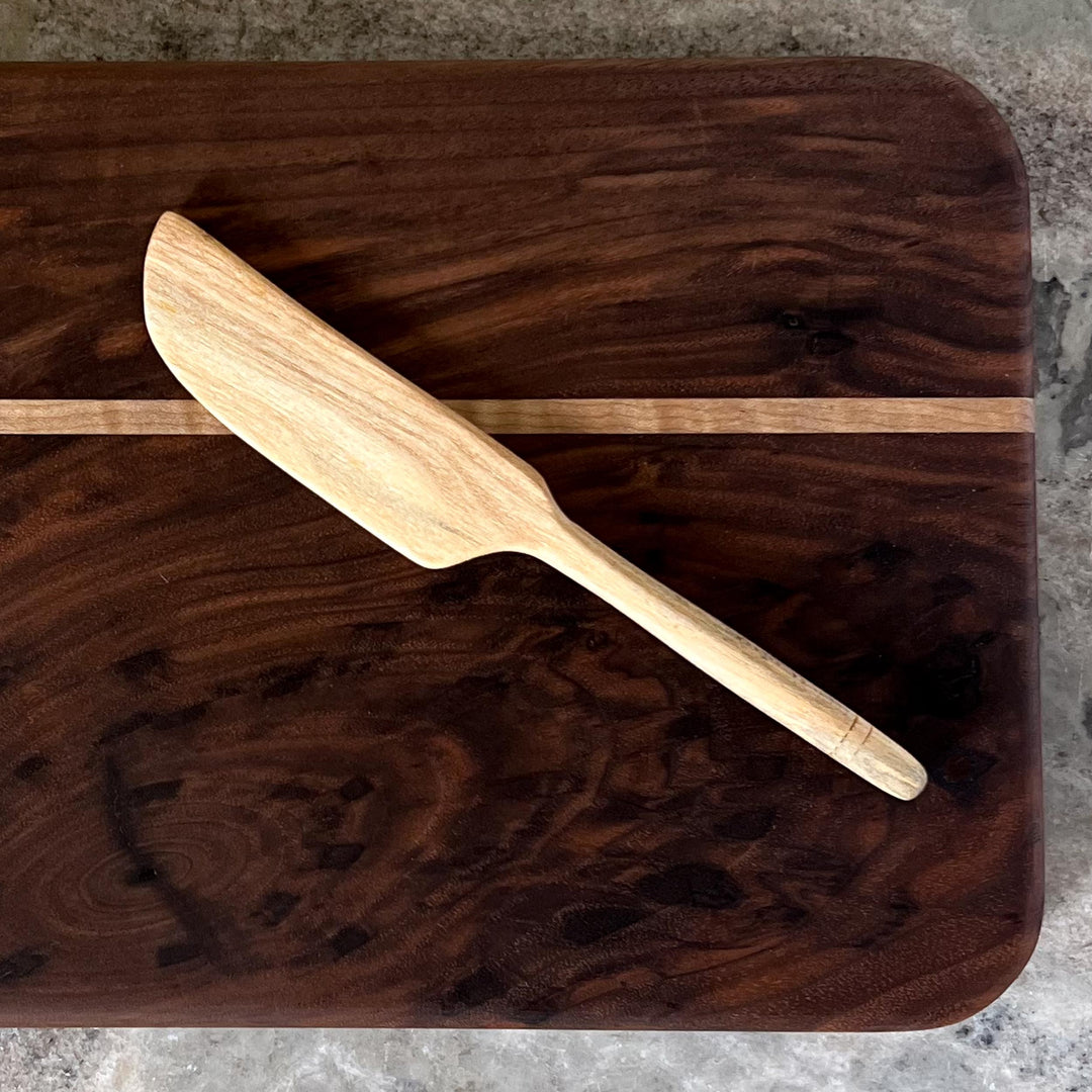 Hand-Carved Fruit Wood Butter Knife