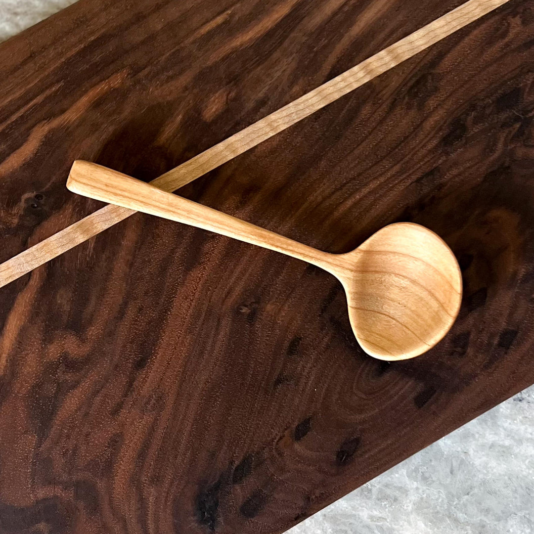 Hand-Carved Apple Wood Spoon