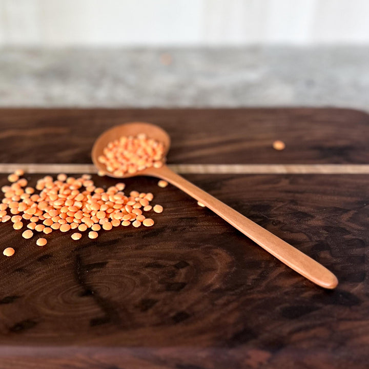 Hand-Carved Cherry Wood Spoon