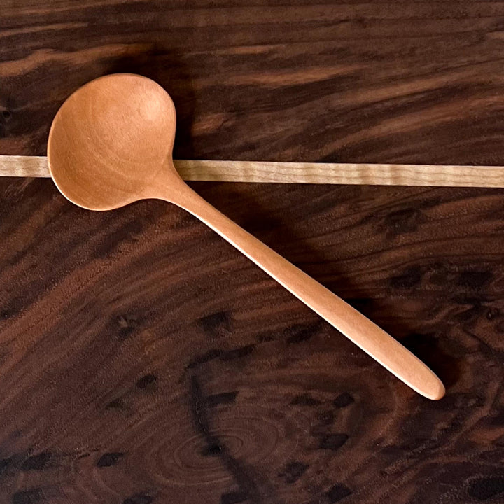 Hand-Carved Cherry Wood Spoon