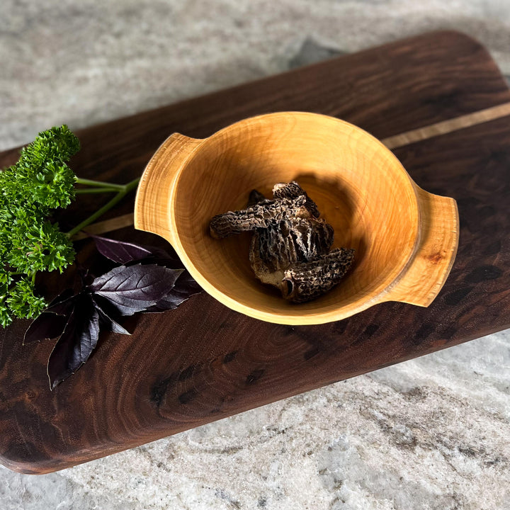 Hand Carved Hedeby Apple Wood Bowl