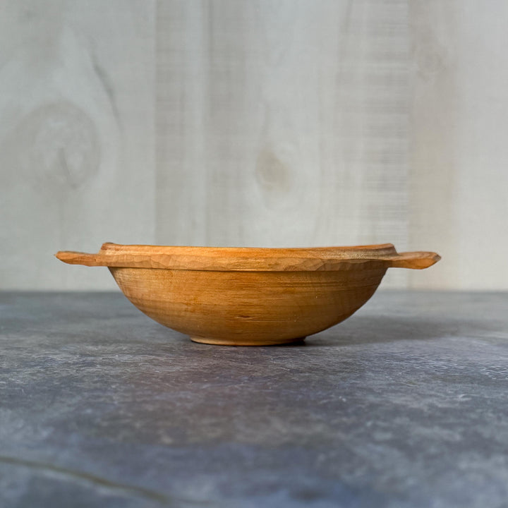 Hand Carved Hedeby Apple Wood Bowl