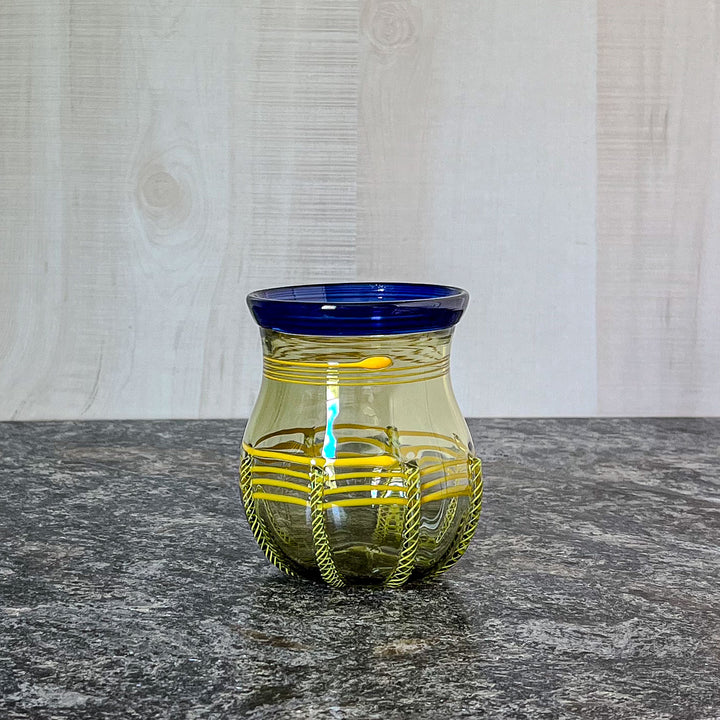 Yellow Spiral Glass