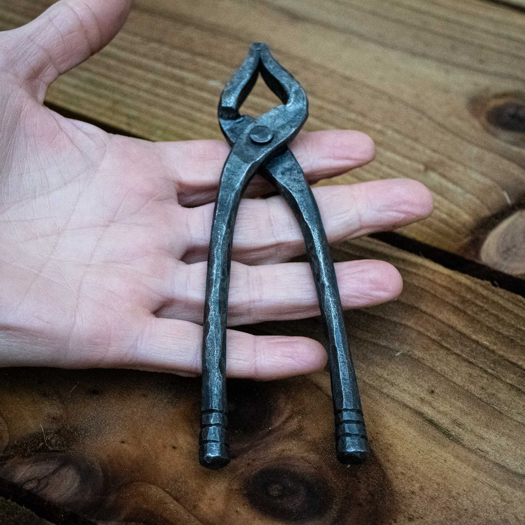 Small Hand-Forged Iron Pliers