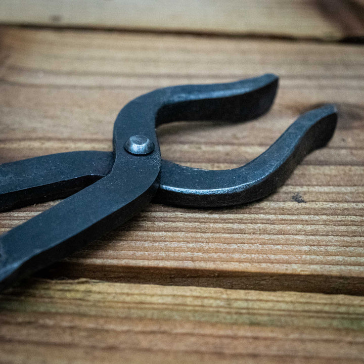 Hand-Forged Iron Tongs