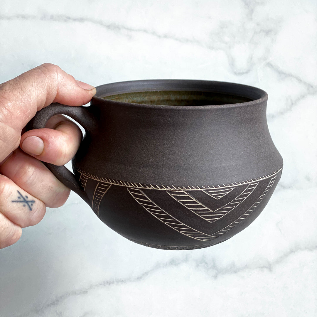 Chevron Cappuccino Mug