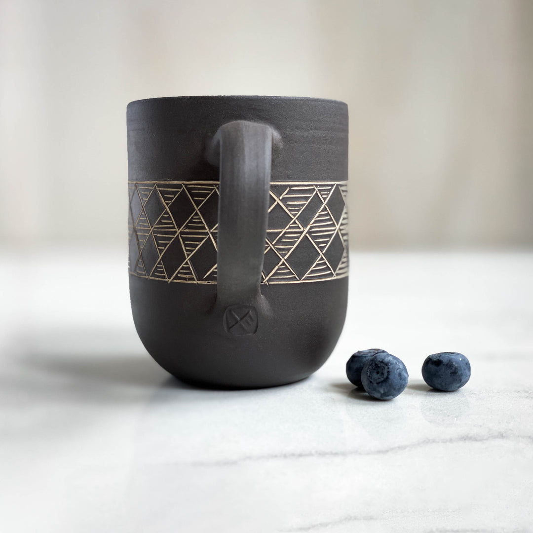 Banded Diamond Mug