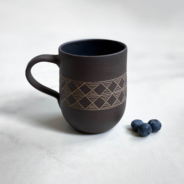 Banded Diamond Mug