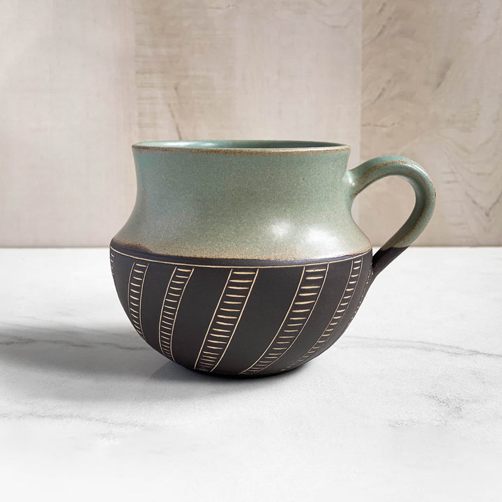 Dipped Curvy Coffee Mug