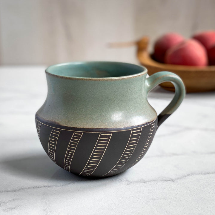 Dipped Curvy Coffee Mug