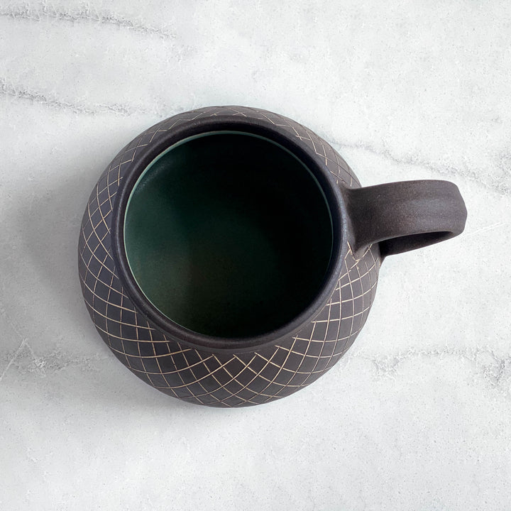 Crosshatch Big Bottom Mug