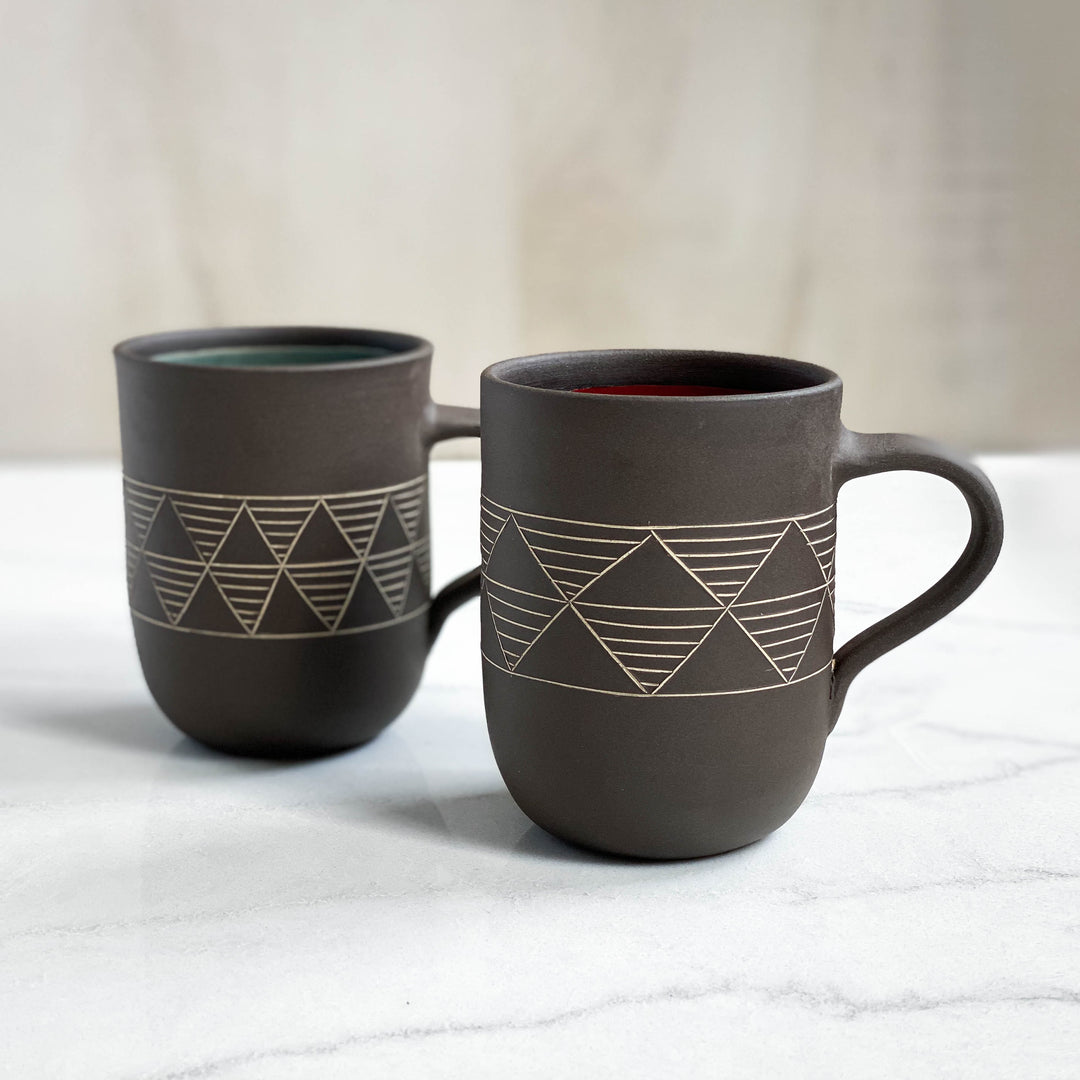 Banded Triangle Mug