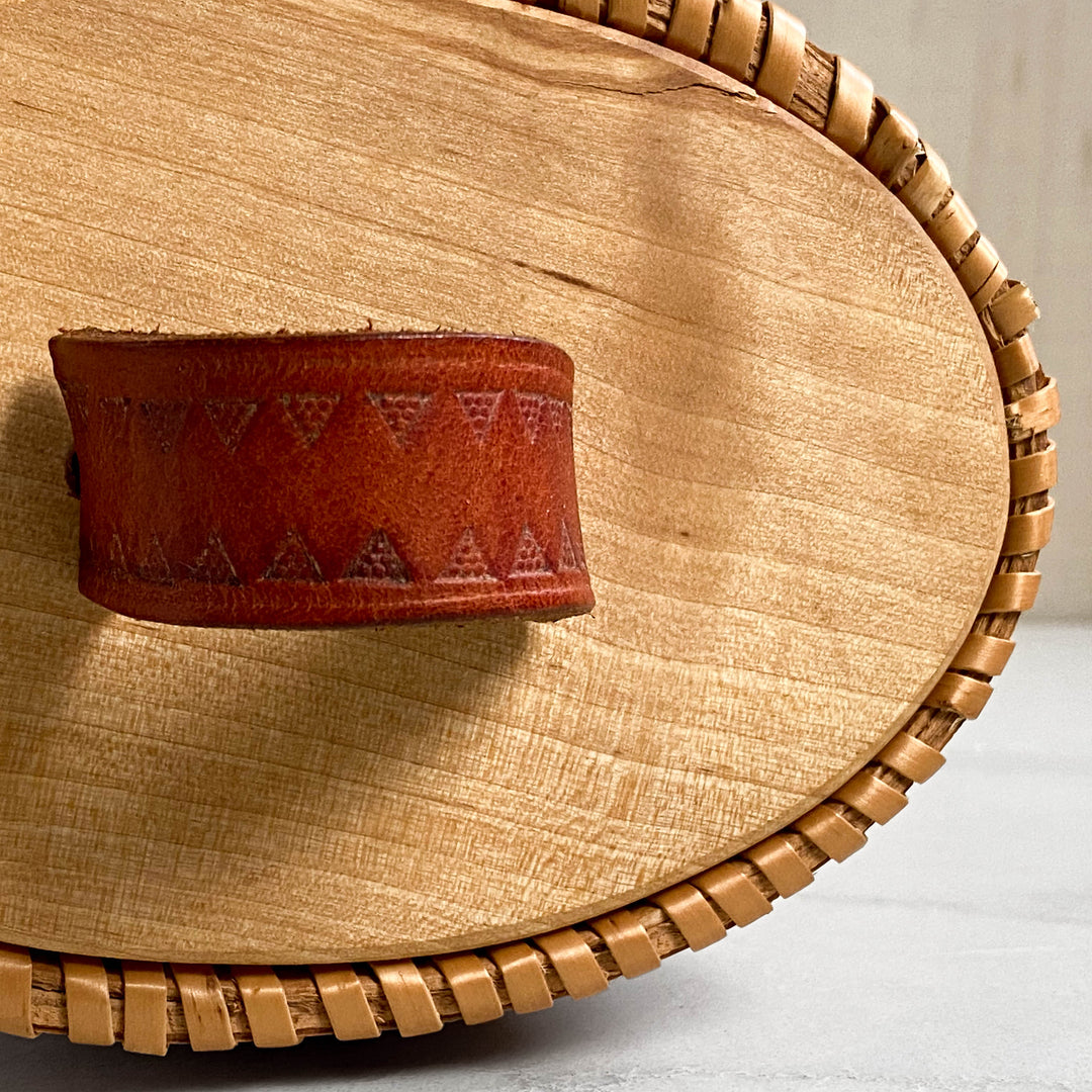 Tall Oval Artisan Birchbark Box, 8 inch