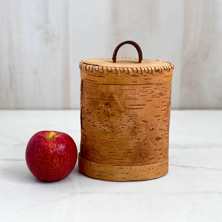 Tall Oval Artisan Birchbark Box, 8 inch