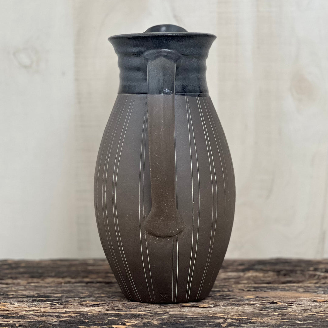 Tall Pinstripe Pitcher